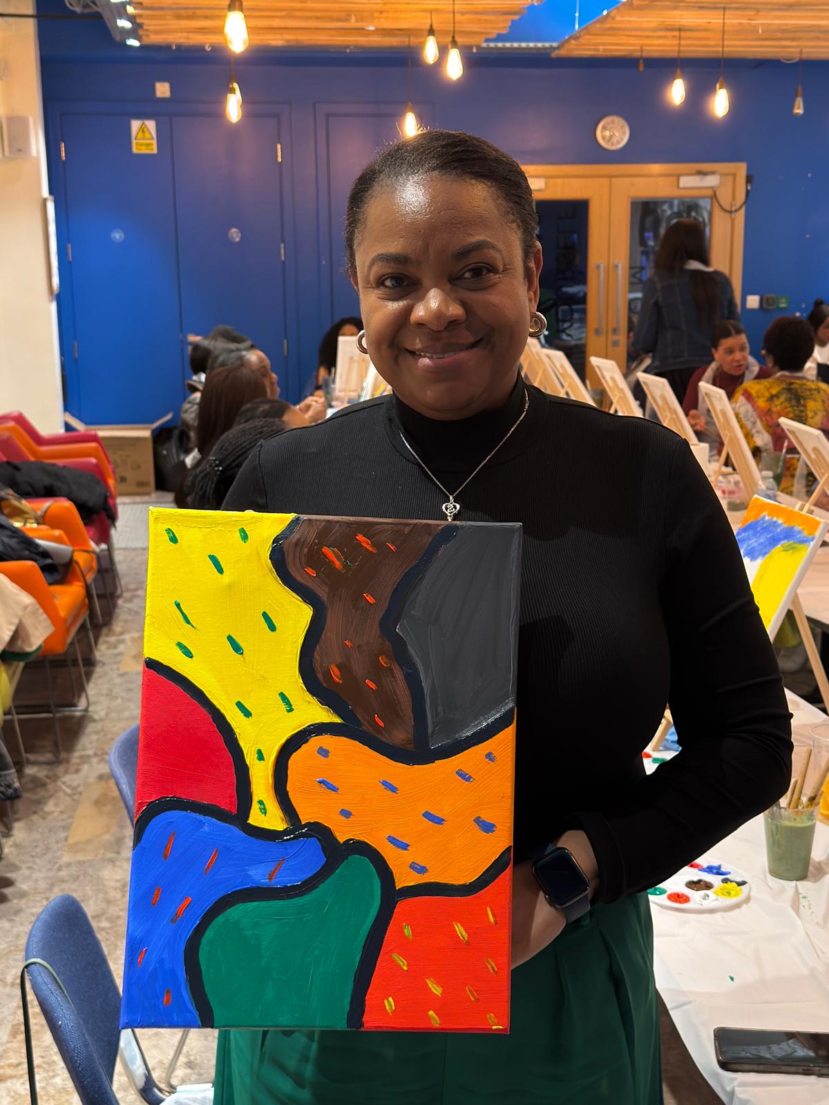 DWJ Charity Sip and Paint March 2025 photo 28