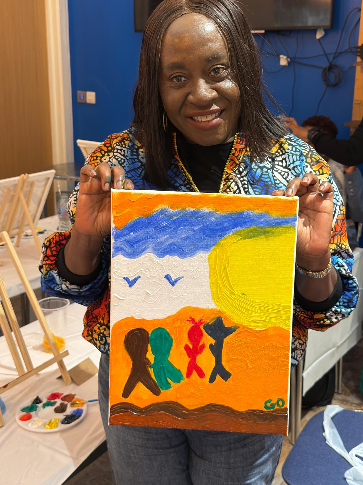 DWJ Charity Sip and Paint March 2025 photo 30